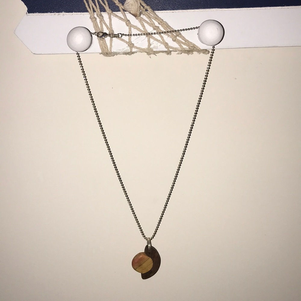 Wooden Pendant Necklace